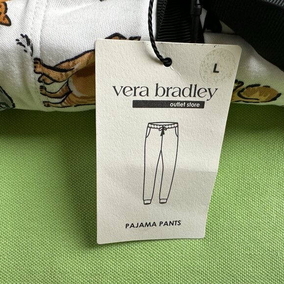 VERA BRADLEY "A CAT'S LIFE" PAJAMA PANTS:NWT LARGE - Picture 3 of 9